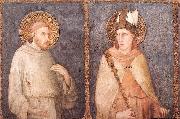 Simone Martini, St Francis and St Louis of Toulouse